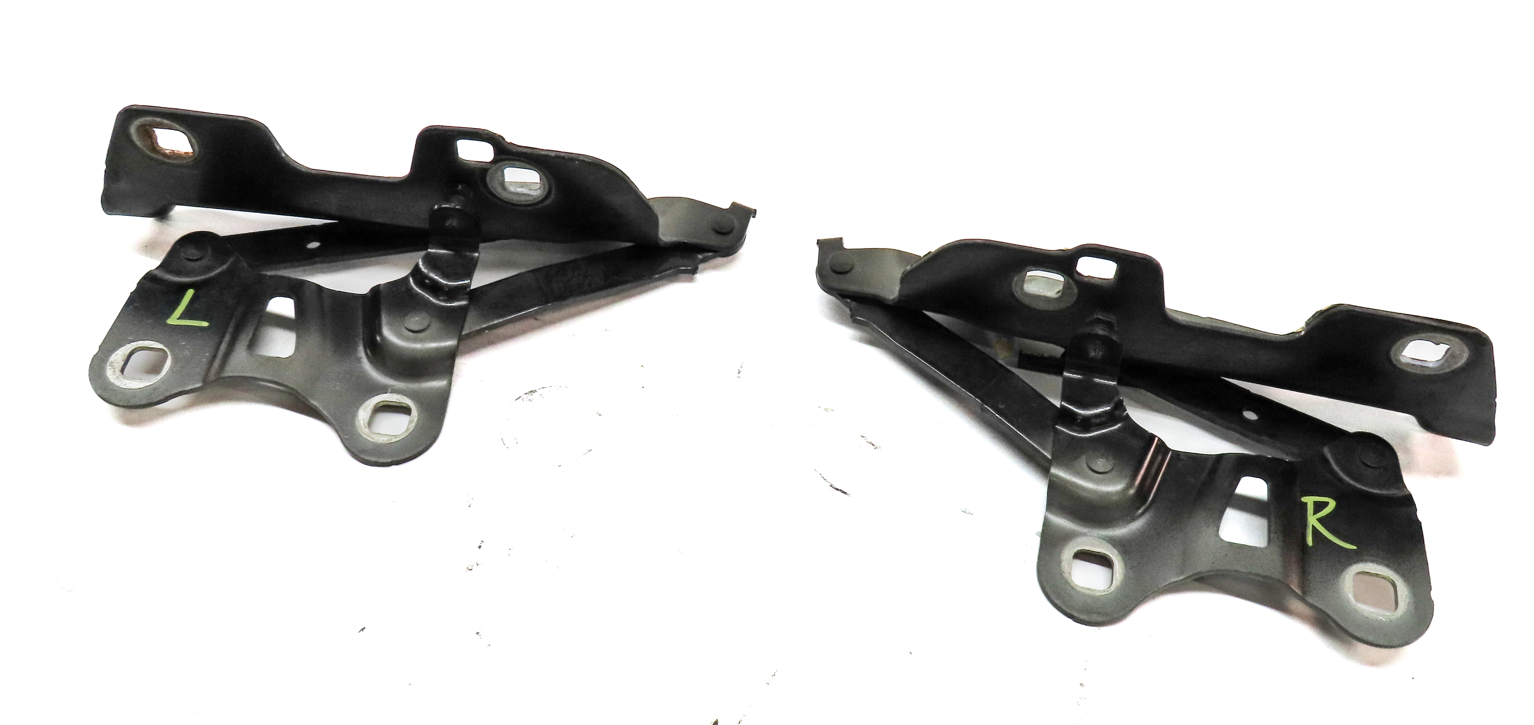 2013-2022 RANGE ROVER SPORT (L405 L494) LEFT & RIGHT HOOD HINGE SET (BLACK) — exact item pictured